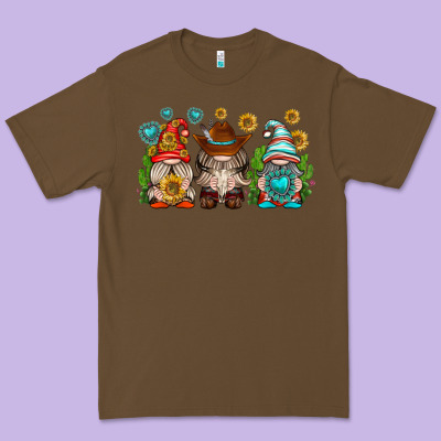 Western Gnomies Premium Tee Designed By Texasbilliewilder