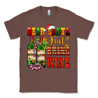 Chestnut dear santa just bring wine Classic Tee - AdoDesignShop