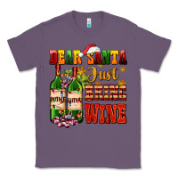 Lavender dear santa just bring wine Classic Tee - AdoDesignShop