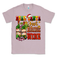 Lilac dear santa just bring wine Classic Tee - AdoDesignShop