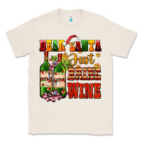 Natural dear santa just bring wine Classic Tee - AdoDesignShop
