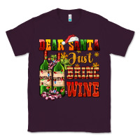 Plum dear santa just bring wine Classic Tee - AdoDesignShop