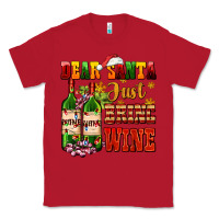 Red dear santa just bring wine Classic Tee - AdoDesignShop