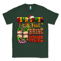Sports Green dear santa just bring wine Classic Tee - AdoDesignShop