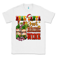 White dear santa just bring wine Classic Tee - AdoDesignShop