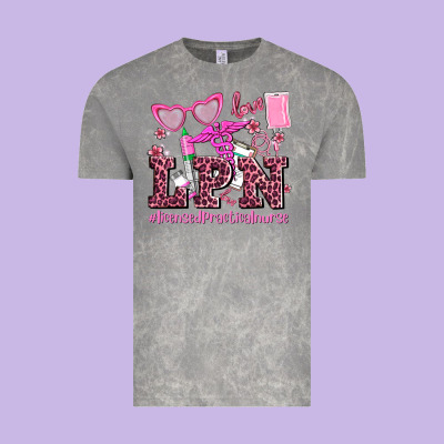 Valentines Day Lpn Licensed Practical Nurse Vintage Tee Designed By Adodesignshop