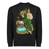 Black san judas coffee cup sunflower Heavyweight Sweatshirt - JahusDesignShop