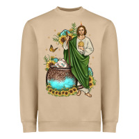 Mushroom san judas coffee cup sunflower Heavyweight Sweatshirt - JahusDesignShop