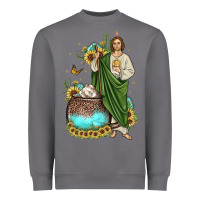 Storm san judas coffee cup sunflower Heavyweight Sweatshirt - JahusDesignShop