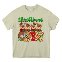 Mossy christmas crew  deer Heavy Core Tee - MaliasSmallBusiness