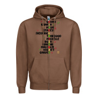 Chestnut black history Zipper Hoodie - MaliasSmallBusiness