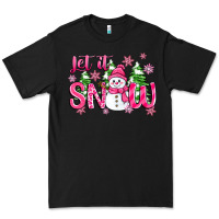 Black pink christmas let it snow Premium Tee - Zillion Design Studio