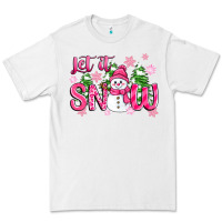 White pink christmas let it snow Premium Tee - Zillion Design Studio