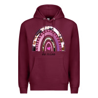 Burgundy Valentines Day Rainbow, Valentines Day Rainbow Cowhide, Premium Hoodie - Bettercallsaul