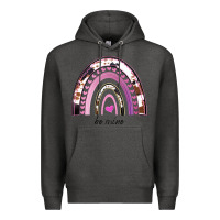 Charcoal Heather Valentines Day Rainbow, Valentines Day Rainbow Cowhide, Premium Hoodie - Bettercallsaul