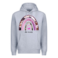 Heather Grey Valentines Day Rainbow, Valentines Day Rainbow Cowhide, Premium Hoodie - Bettercallsaul