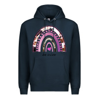 Navy Valentines Day Rainbow, Valentines Day Rainbow Cowhide, Premium Hoodie - Bettercallsaul
