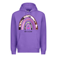 Purple Valentines Day Rainbow, Valentines Day Rainbow Cowhide, Premium Hoodie - Bettercallsaul