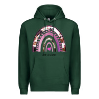 Sports Green Valentines Day Rainbow, Valentines Day Rainbow Cowhide, Premium Hoodie - Bettercallsaul