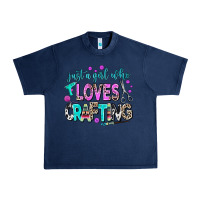 Navy just a girl who loves crafting Urban Heavy Tee - AdoDesignShop
