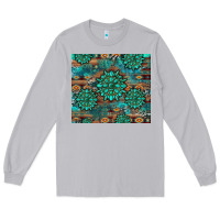 Moon Dust gemstone turquoises aztec leopard cowhide Long Sleeve Tee - Artiststas