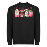 Black pink Christmas coffee Heavyweight Sweatshirt - JahusDesignShop