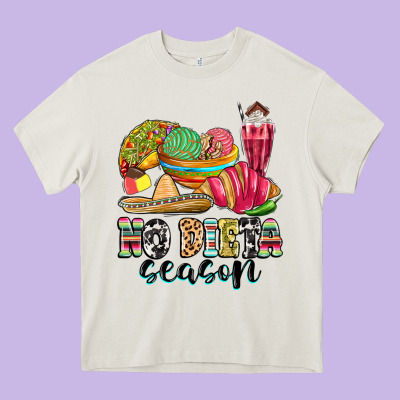 No Dieta Season Heavy Core Tee Designed By Maliassmallbusiness