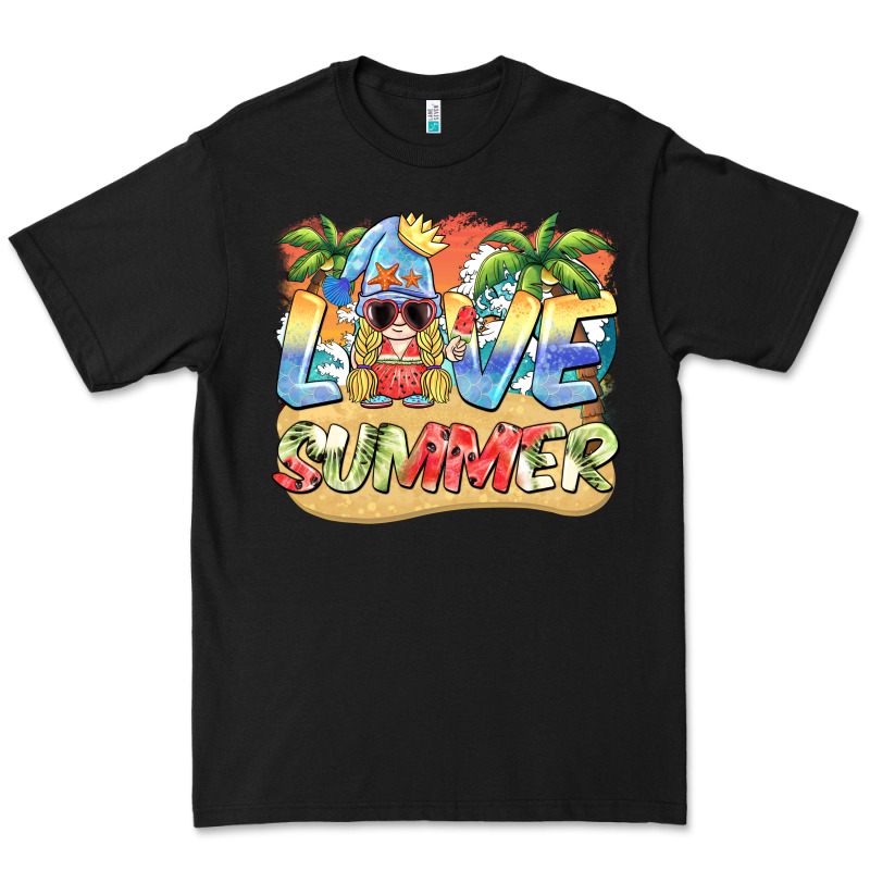 Love Summer Gnomes  Background Premium Tee by BarkalooDesign | Teevron