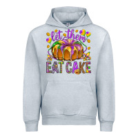 Heather Grey Let them eat cake Urban Hoodie - HowdyJamesFarm