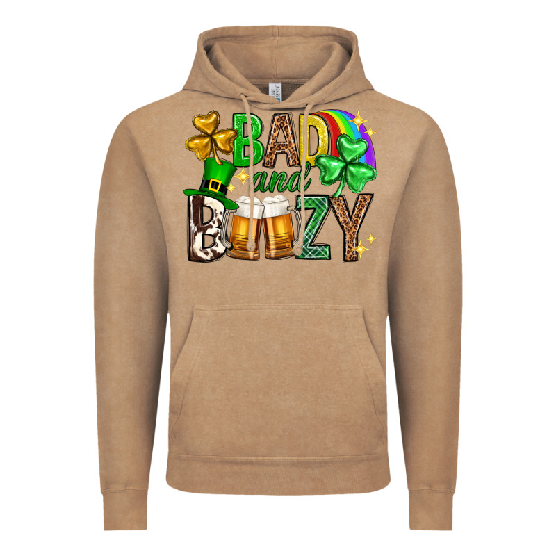 Bad And Boozy St. Patricks Day Vintage Hoodie by Neo Western | Teevron