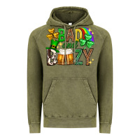 Vintage Olive Bad and boozy st. patricks day Vintage Hoodie - Neo Western