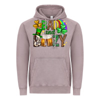 Vintage Zinc Bad and boozy st. patricks day Vintage Hoodie - Neo Western