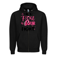 Black her fight is our fight Zipper Hoodie - MaliasSmallBusiness