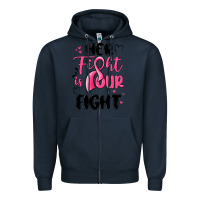 Navy her fight is our fight Zipper Hoodie - MaliasSmallBusiness