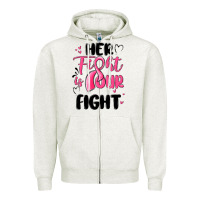 Oatmeal Heather her fight is our fight Zipper Hoodie - MaliasSmallBusiness