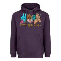 Plum peace love nails bbs Heavyweight Hoodie - BundleAndBundleShop