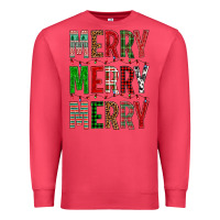 Cardinal Merry Merry Merry Christmas Premium Sweatshirt - BundleAndBundleShop