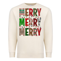 Sandshell Merry Merry Merry Christmas Premium Sweatshirt - BundleAndBundleShop