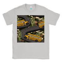Moon Dust cactus camouflage school bus seamless pattern Classic Tee - BundleAndBundleShop