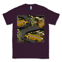 Plum cactus camouflage school bus seamless pattern Classic Tee - BundleAndBundleShop