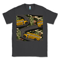 Smoke cactus camouflage school bus seamless pattern Classic Tee - BundleAndBundleShop