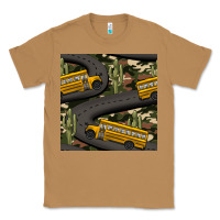 Toasted Coconut cactus camouflage school bus seamless pattern Classic Tee - BundleAndBundleShop