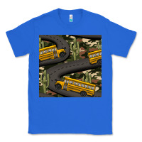 True Royal cactus camouflage school bus seamless pattern Classic Tee - BundleAndBundleShop