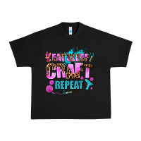 Black eat sleep craft repeat Urban Heavy Tee - AdoDesignShop