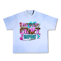 Grape Ice eat sleep craft repeat Urban Heavy Tee - AdoDesignShop