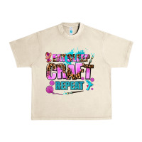 Sandshell eat sleep craft repeat Urban Heavy Tee - AdoDesignShop