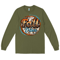 Army Green fall vibes Long Sleeve Tee - AdoDesignShop