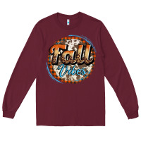 Burgundy fall vibes Long Sleeve Tee - AdoDesignShop