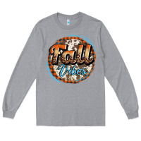 Heather Grey fall vibes Long Sleeve Tee - AdoDesignShop