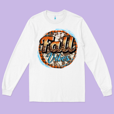 Fall Vibes Long Sleeve Tee Designed By Adodesignshop